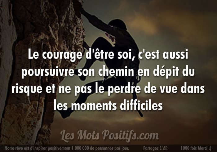 Le courage d’être soi-même