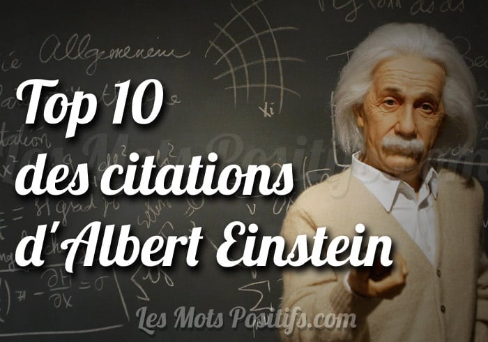 Top 10 des citations d’Albert Einstein