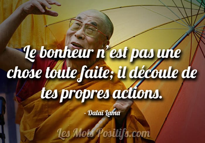 Le bonheur selon le Dalaï Lama