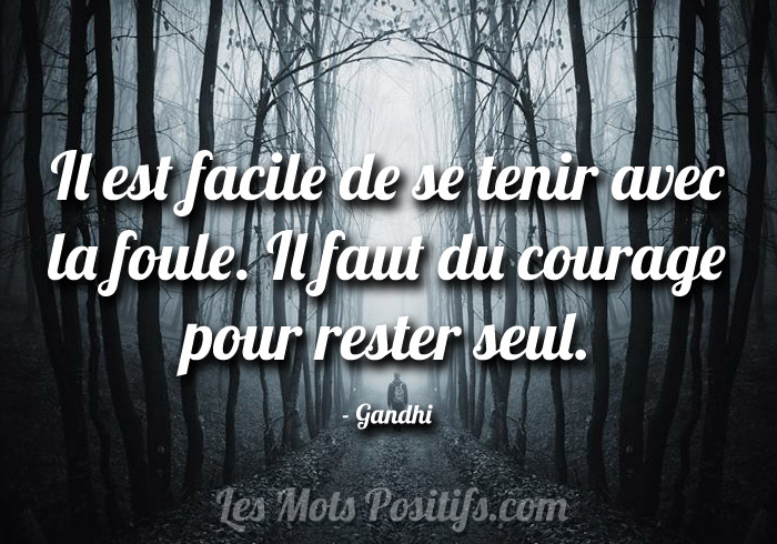 Citation sur Rester seul