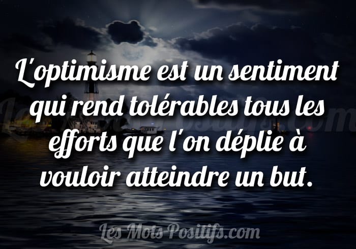 Êtes-vous une personne optimiste ?