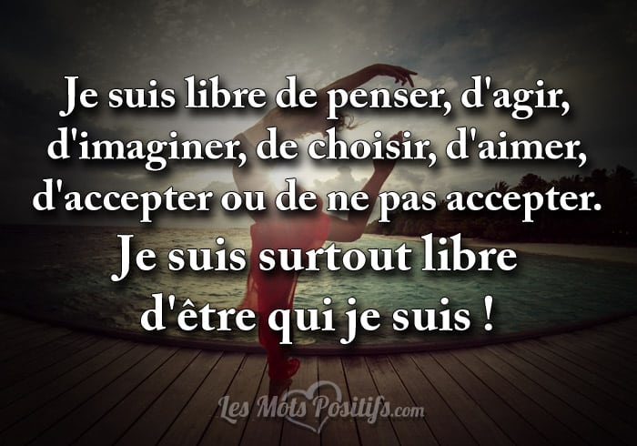 Je suis libre