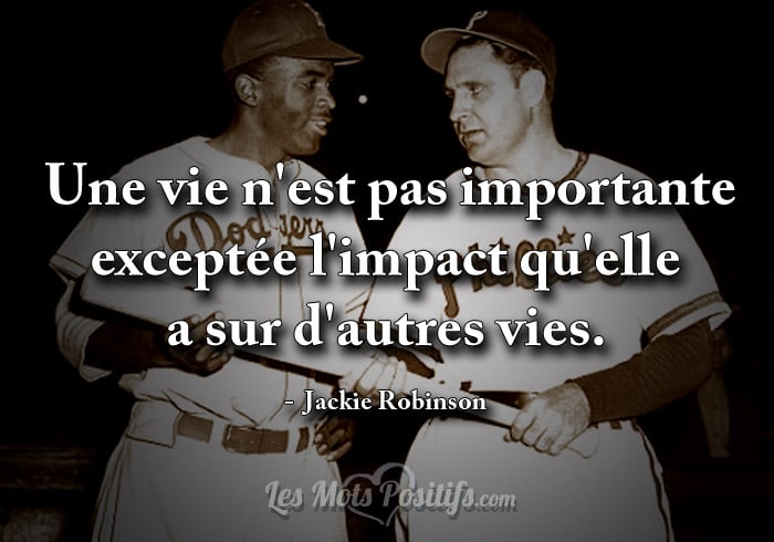 Citation de Jackie Robinson