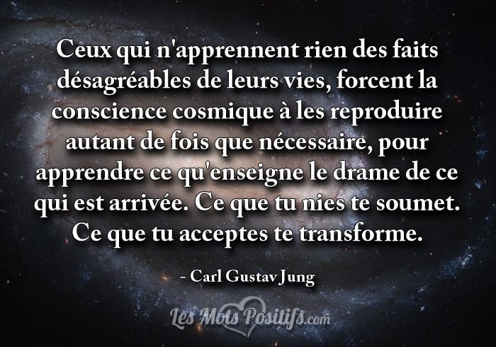 Citation sur Ce que tu acceptes te transforme