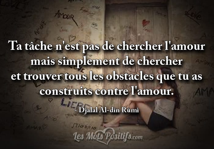 Les obstacles que l’ont construits contre l’amour