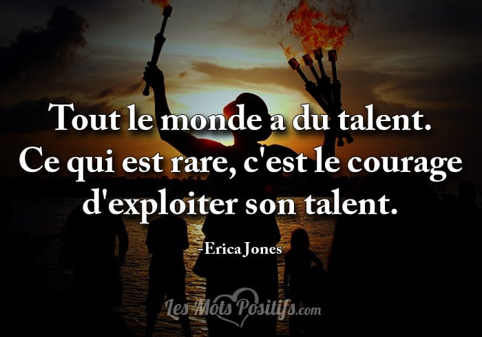 Citation sur Qu’elle est votre talent ?