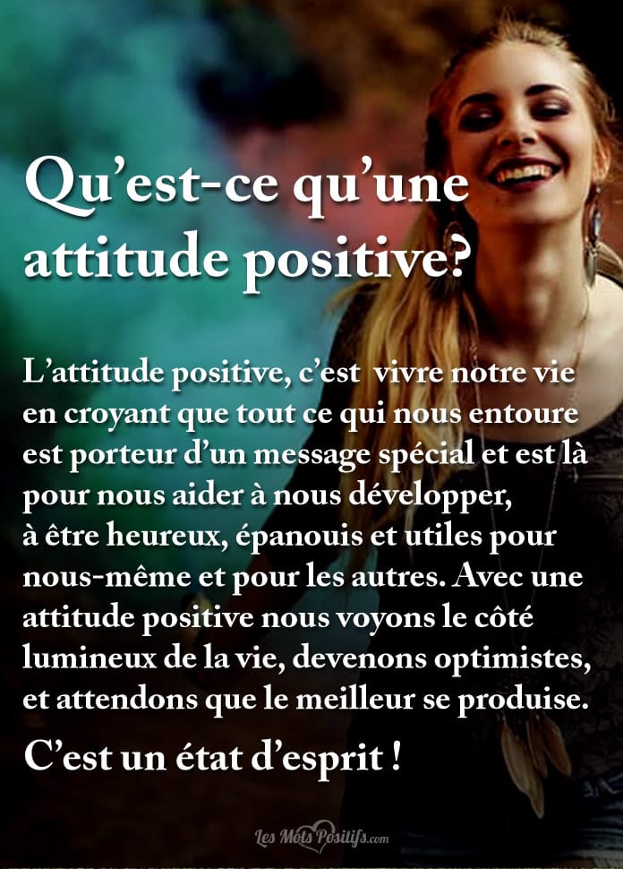 Comment avoir une attitude positive ?