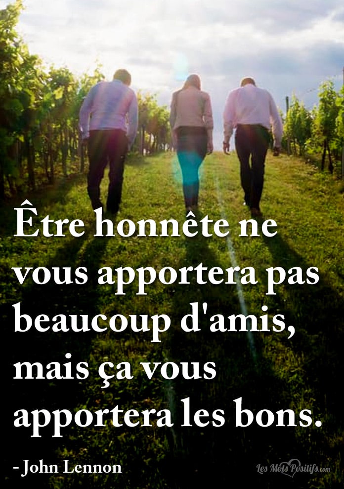 Citation sur Être honnête