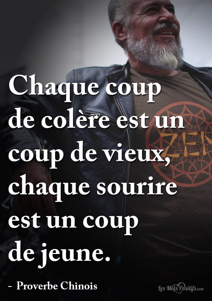 Chaque coup  de colère