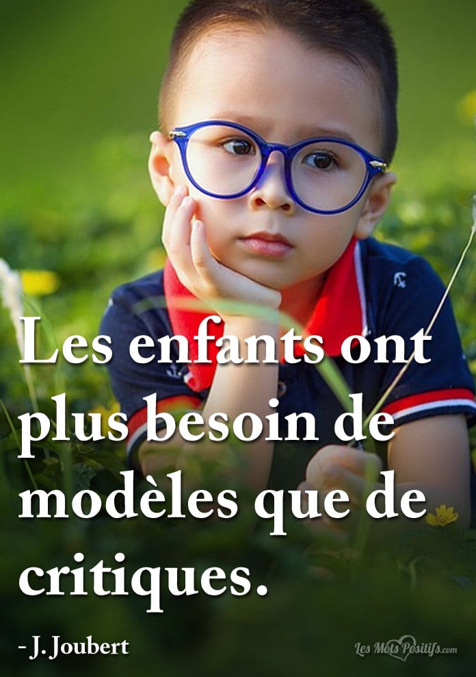 Être un modèle pour ses enfants