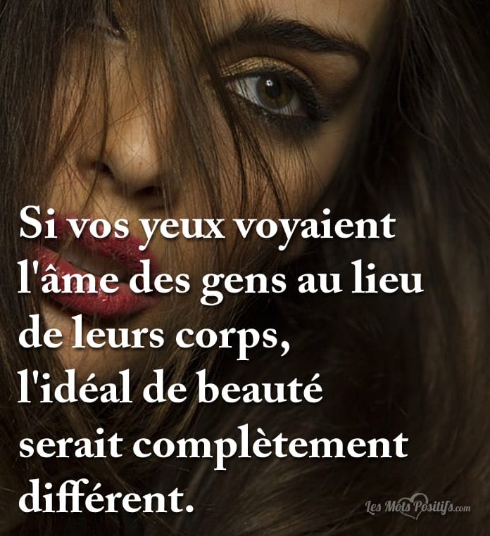 Citation sur L’idéal de beauté