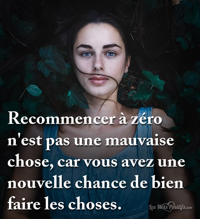 Recommencer à zéro