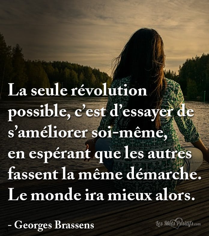 La seule révolution possible