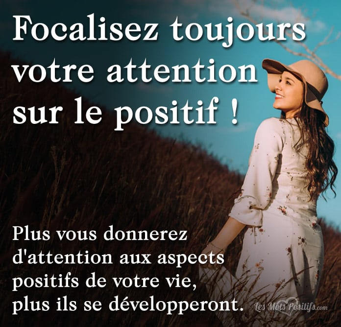 Les aspects positifs de votre vie