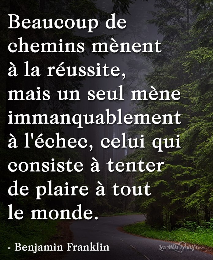 Le chemin qui mène à l’échec