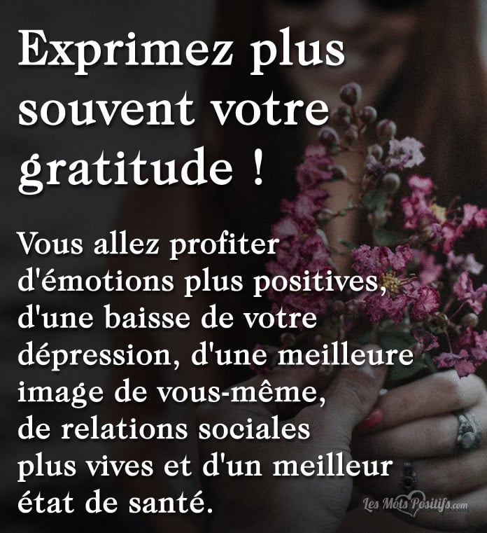 Exprimez plus souvent votre gratitude !