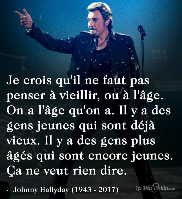 Citation hommage à Johnny Hallyday