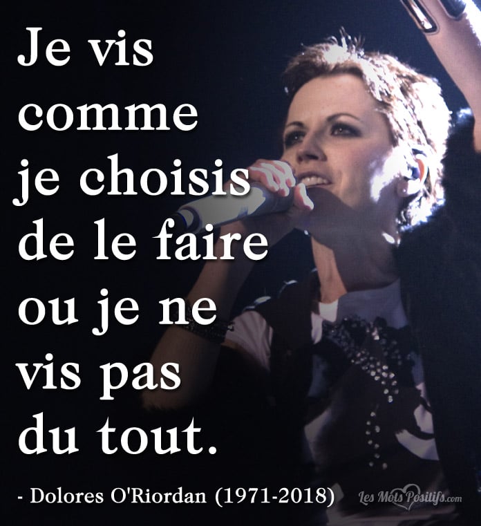 Citation hommage à Dolores O’Riordan (1971-2018)