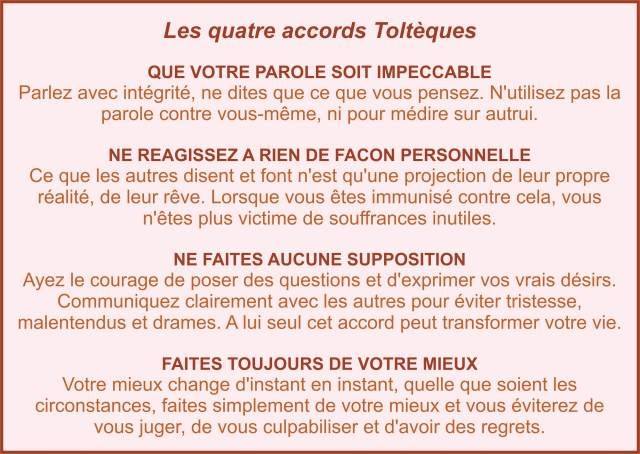 Les 4 Accords Toltèques