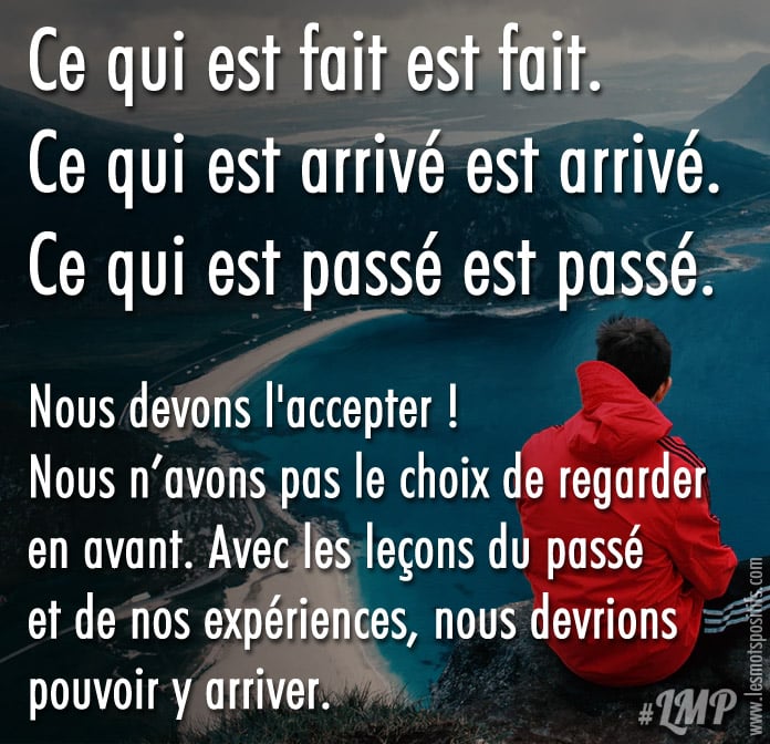 Nous devons l’accepter !