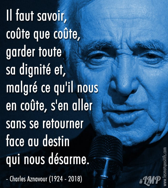 Citation sur Citation hommage à Charles Aznavour (1924 – 2018)