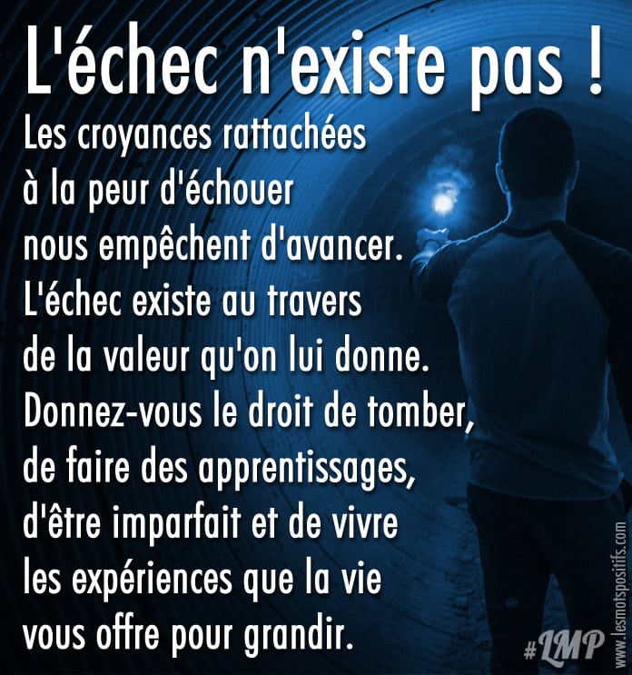 L’échec n’existe pas !