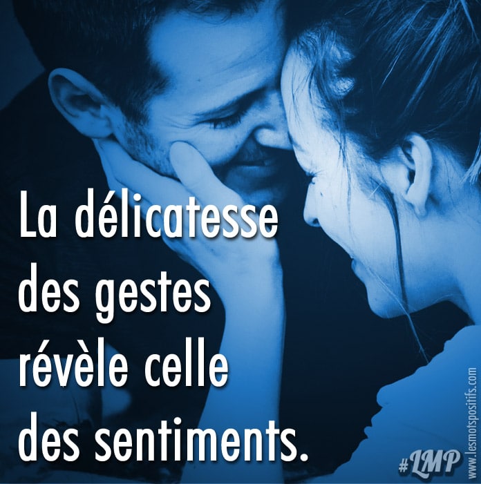 Les gestes dans les sentiments