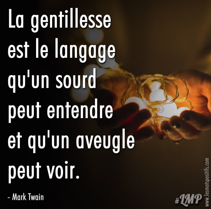 Le langage de la gentillesse selon Mark Twain