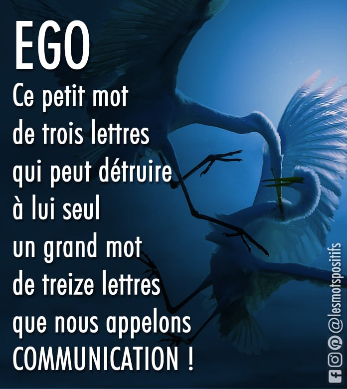 Citation sur L’ego est l’ennemi de la communication