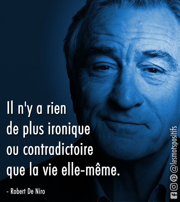 Les contradictions de la vie selon Robert DeNiro