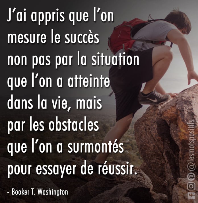 Citation sur Les obstacles que vous apprenez à surmonter définiront votre succès