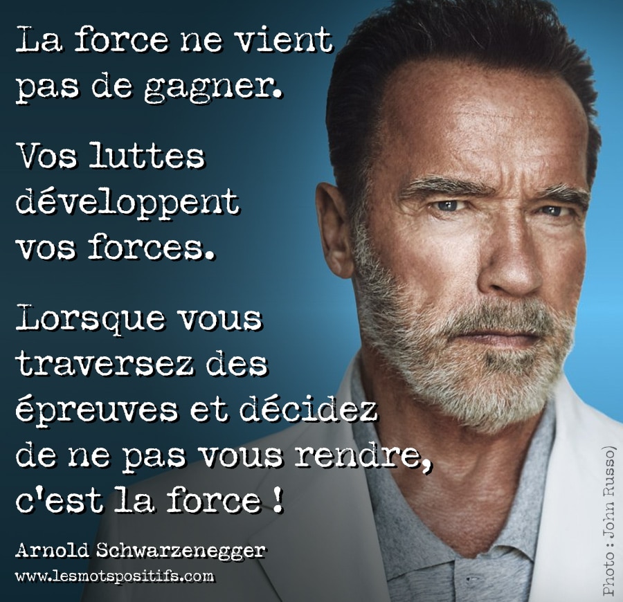 Citation sur 100 citations d'Arnold Schwarzenegger