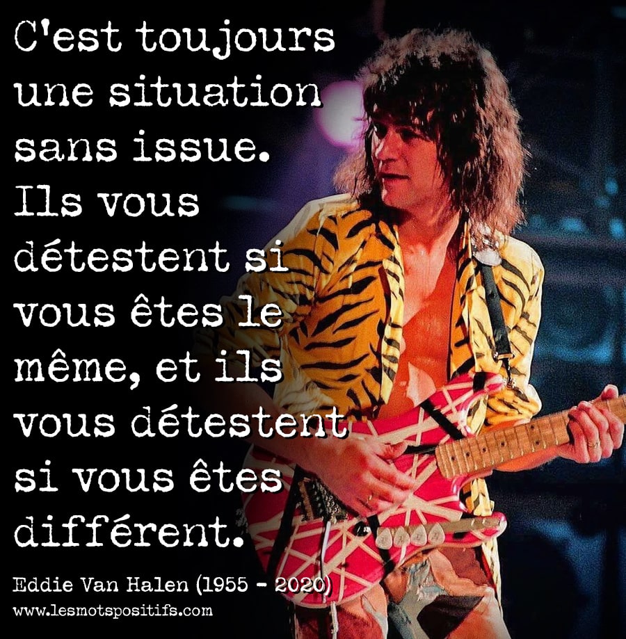 Citation sur 14 citations de Eddie Van Halen (1955 - 2020)