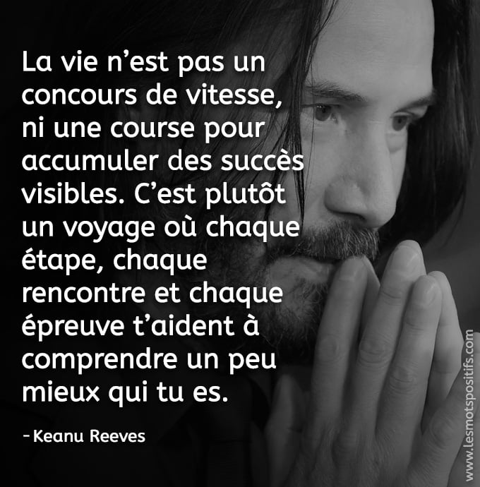 Le sens de la vie selon Keanu Reeves