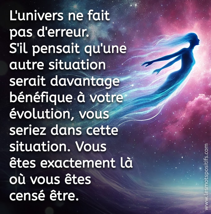 Citation sur L’univers ne fait pas d’erreur