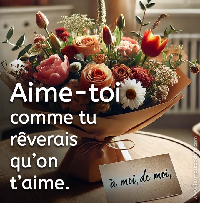 Aime-toi comme tu rêverais qu’on t’aime