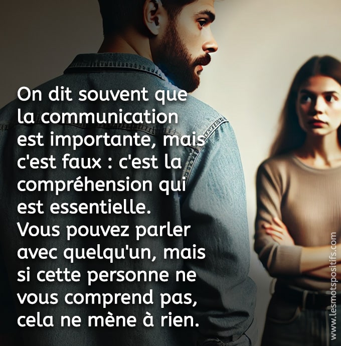 Citation sur La communication sans compréhension est inutile