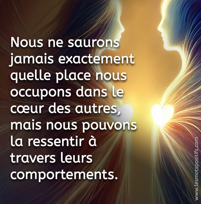 Citation sur L’amour véritable se lit dans les actions