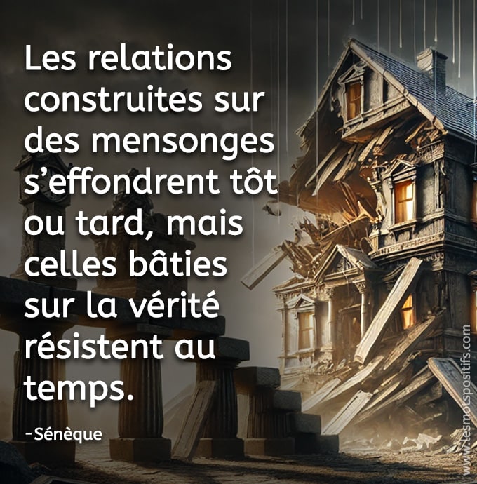 Citation sur La vérité est le ciment des relations